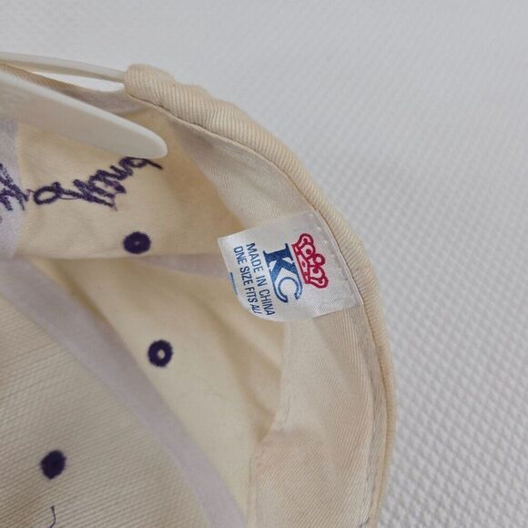 Vintage 90s Reba Embroidered Cap Hat White Purple Snapback Hat Read My Mind main image 4